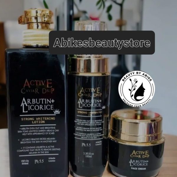 Body Lotion | Skincare store UK | UAE | USA | Canada | Active Caviar Drip Arbutin+ Licorice Strong Whitening Lotion, Serum, Face cream