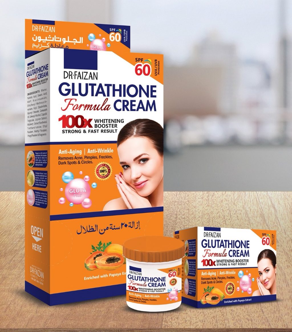 DR-FAIZAN GLUTATHIONE Formula CREAM 100x Whitening Booster Strong ...