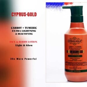 Cyprus-Gold Carrot + Turmeric Extra Lightening & Beautifying Face & Body Lotion