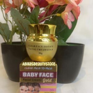 Clear face to face baby face gold face cream