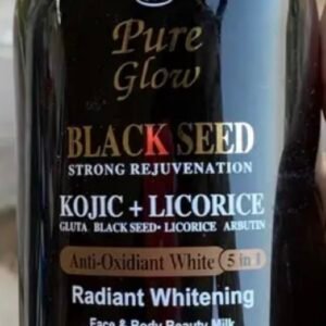 GCC Pure Glow BLACK SEED STRONG REJUVENATION KOJIC + LICORICE GLUTA. BLACK SEED- LICORICE ARBUTIN Anti-Oxidiant White 5 in 1 Radiant Whitening Face & Body Beauty