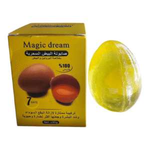 Magic Dream – Collagen Egg Soap
Weight: 95g
100% Natural | For Radiant, Firm Skin | 7-Day Results